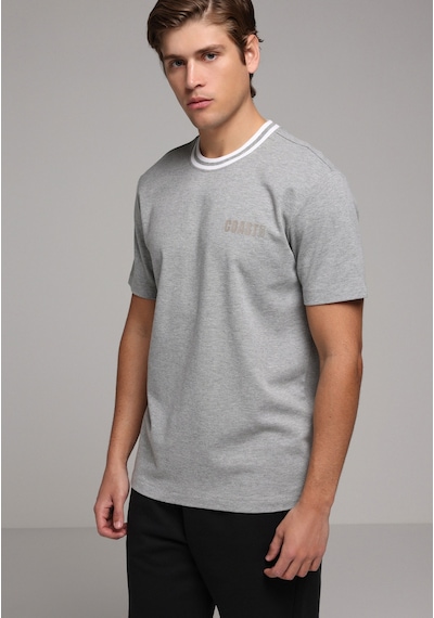 Colin's Colins Regular Fit Yuvarlak Yaka Düz Erkek Gri Kısa Kol Tişört Cl1080602 Q1.v2 Mga Gri Melanj