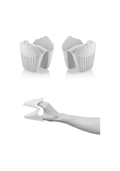 2'li Silikon Cupcake Kırmızı Fırın Eldiveni, Tepsi Tutacağı, Mikrodalga Tutacak, Yanmaz Eldiven Sili Diğer