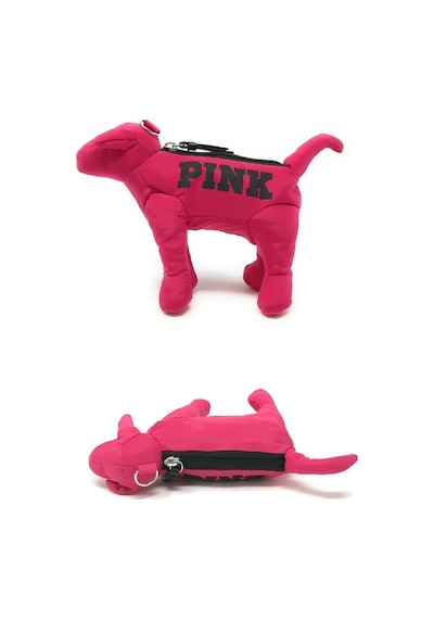 Victoria's Secret Vs Pink Katlanabilir Puantiyeli Pupy Temalı Mini Çanta Siyah