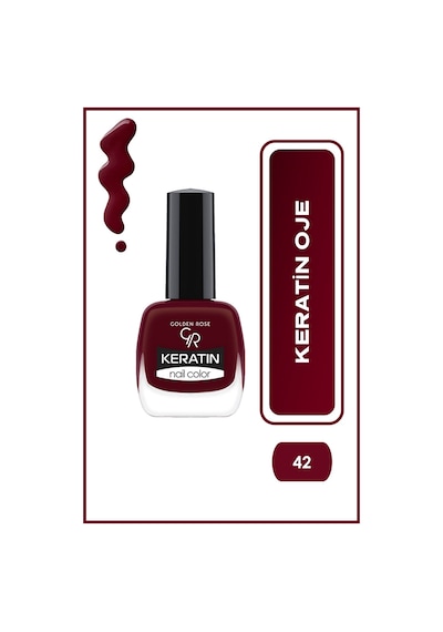Golden Rose Keratin Nail Color Oje No:42