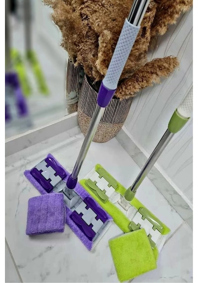 Sihirli Teleskobik Mop Multi Fonksiyonel Ayarlanır Mikrofiber Mop Paspas Ev Bakım Ve Temizlik Seti