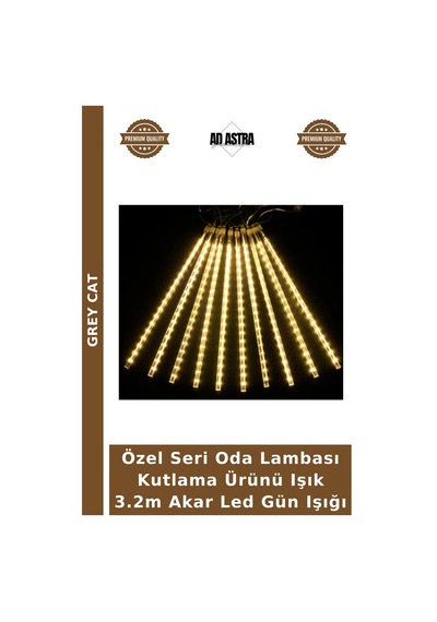 Özel Seri Oda Lambası Kutlama Ürünü Işık 3.2m Akar Led Gün Işığı Çok Renkli