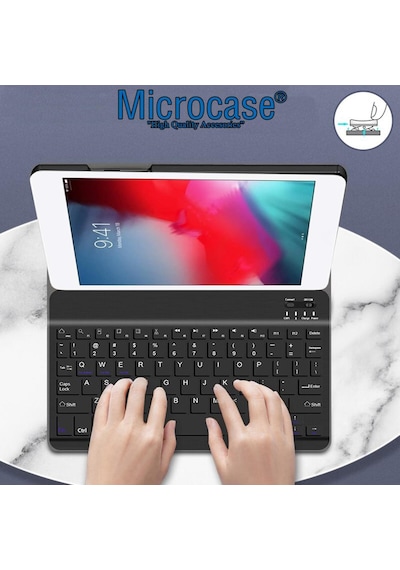 Lenovo Uyumlu Tab M8 TB-8505F Bluetooth Klavyeli Standlı Kılıf -BKK1