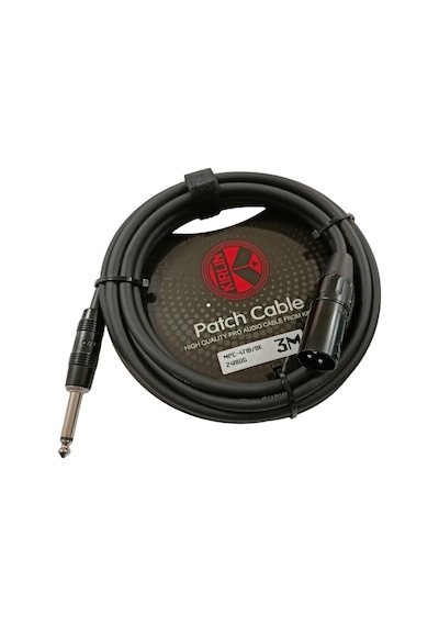 Kirlin Mpc-471b 3 Mt. Patch Cable Bağlantı Kablosu Xlr Male - 1/4 İnç Mono Plug