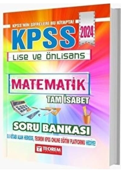 2024 KPSS Lise Ön Lisans Tam İsabet Matematik Soru Bankası- Teorem Yayınları