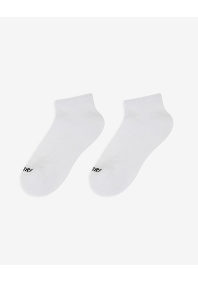 Skechers 6'lı Unisex Yarım Taban Destekli Quarter Crew Çorap Unisex Beyaz Çorap S118214-100
