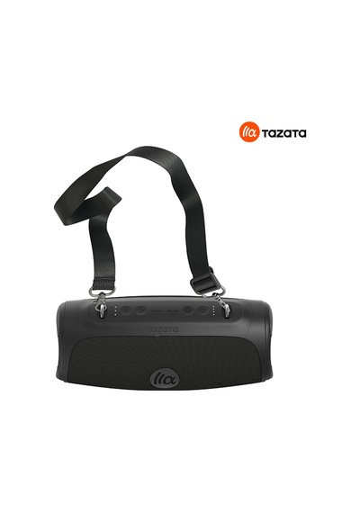 Tazata Boomblast Mini Bluetooth Hoparlör - Siyah - 60w Ipx7, 10 Saat Şarj, Powerbank, İnanılmaz Ses