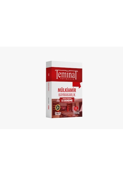 Mülkiamir Kaymakamlık Çözümlü 5 Deneme