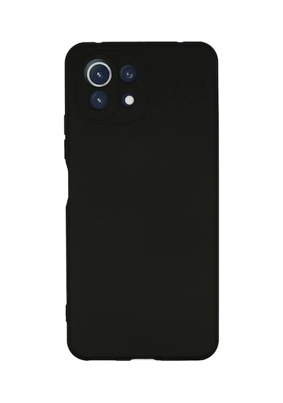 Xiaomi Mi 11 Lite Uyumlu Kılıf Nano İçi Kadife Silikon - Siyah