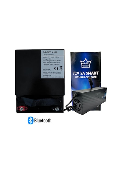 Ortec 72v 20ah Lifepo4 Bluetooth Özellikli - 72v 5a 72v 5a Li-ıon Ve Lifepo4 Akü Şarj Cihazı Seti