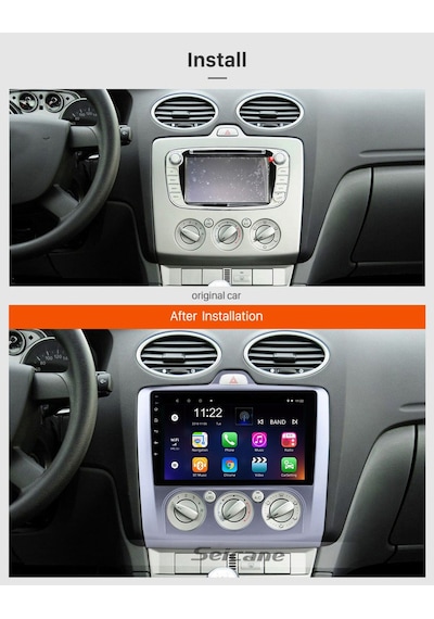 Ford Focus 2 Manuel 1999-2008 Uyumlu Multimedya Navigasyon Usb Kamera Carplayer 4 Ram
