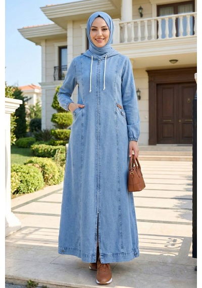 Hb Harma Time Butik Kadın Kapüşonlu Fermuarlı Cepli Açık Kot Mavi Kap Açık Mavi Açık Mavi Hb Harma Time Butik Kadın Kapüşonlu Fermuarlı Cepli Açık Kot Mavi Kap Açık Mavi Açık Mavi