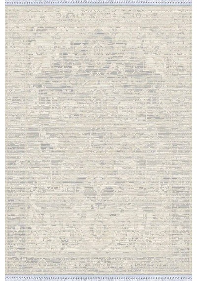 Kemik Vintage Dokuma Pamuk Tabanlı Kaymaz Kilim Klm354n11