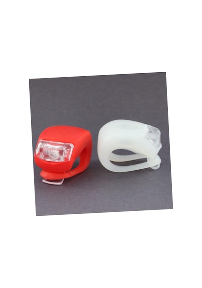 Forte Gt 6016 Bisiklet Ön Far Usb Şarjlı Silikon Su Geçirmez Kırmızı Siyah Kırmızı