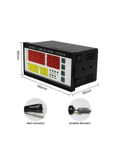 Xm-18 Ac 220v Dijital Nem Ve Sıcaklık Kontrol Cihazı Otomatik Kuluçka İnkübatör Termostat 220v