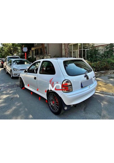 Opel Corsa B Uyumlu Gsi Marşpiyel Sağ Sol Takım Fiberglass Boyasız