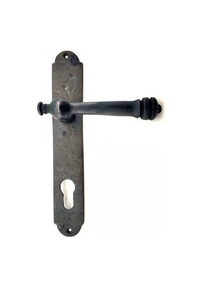 Antika Tarz Dekoratif Pirinç Taşra Banyo Kapı Kolu - 220x35 Mm, Oksit Diğer