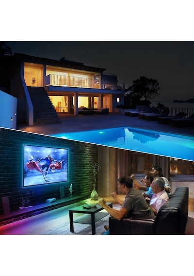 Triline Tv Arkası Silikonlu Kumandalı Rgb Led Şerit 16 Renk