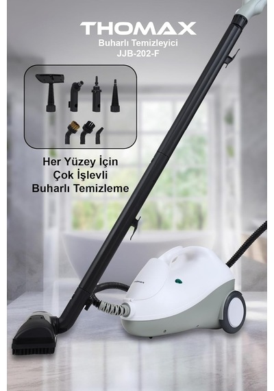 Çok Fonksiyonlu Buharlı Temizleyici Buharlı Temizlik 2000 Watt 1.9lt Tek Renk