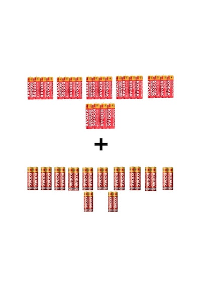 Kodak Super Heavy Duty 48'li Özel Pil Paketı 24aa+24aaa