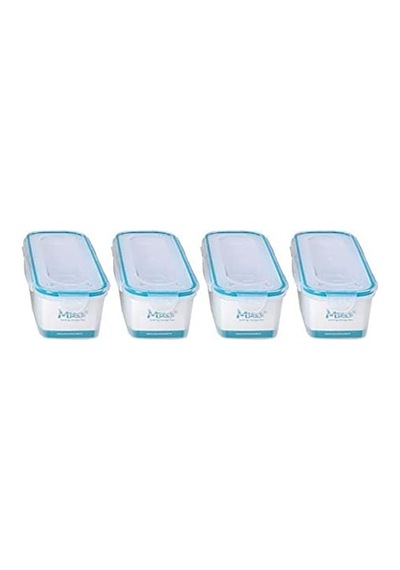 Ayrex Hava Sızdırmaz Contalı Bakliyat Saklama Kabı 1,25 Lt 4 Lü Set Genel
