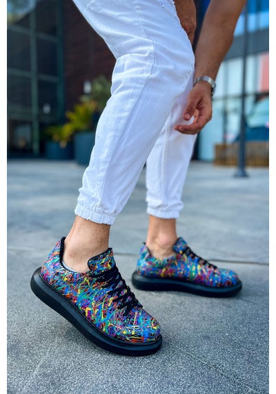 Ch254 Cst Pittura Erkek Ayakkabı 538 Crazy Splush Sıyah Siyah