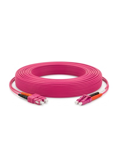 Alfafonet Sc/pc-lc/pc Multimode Om4 Dupleks 5 Metre Fiber Patch Cord