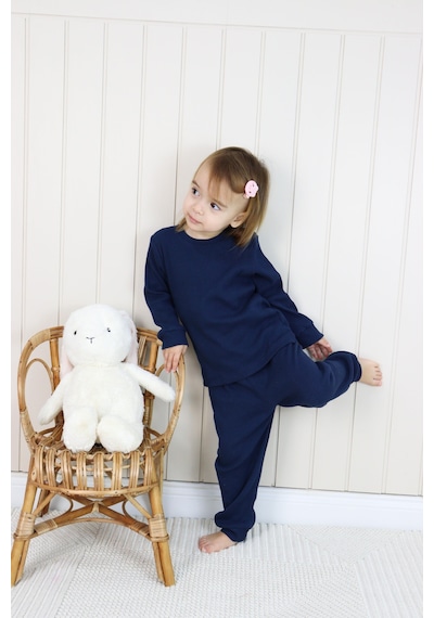 MiaBaby Kaşkorse Mevsimlik Pijama Takım Lacivert