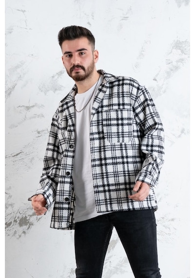 Oversize Ekoseli Erkek Gömlek