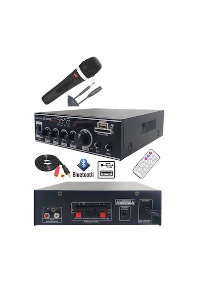 Lastvoice Lvx-150Mic Mikrofonlu Stereo Anfi Amfi 2X75 Watt Blueto