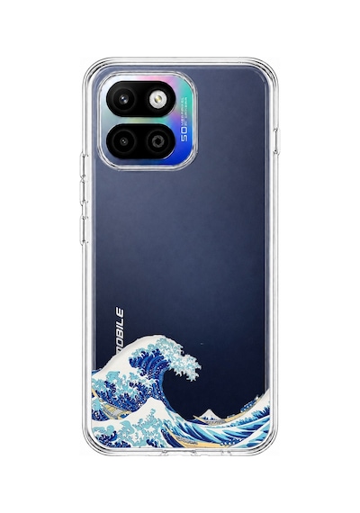 General Mobile Gm 26 One 5g Uyumlu Kanagawa Oki Nami Ura Dalgası Tasarımlı Baskılı Silikon Kılıf