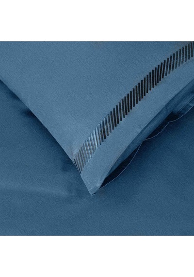 Annette %100 Pamuk King Size Nevresim Seti 230x220 Cm Mavi