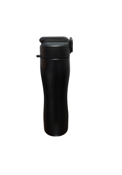 Paslanmaz Çelik Matara Pipetli Sızdırmaz Kapak 750 Ml Siyah