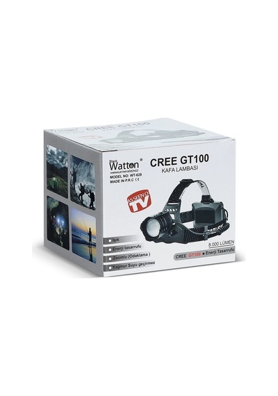Gt100 Led Şarjlı Kafa Lambası Wt-628 Beyaz