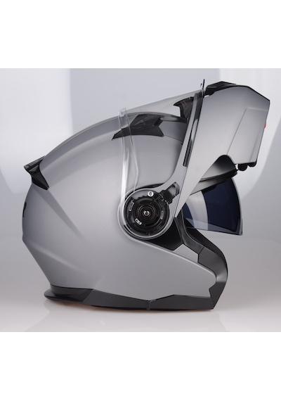 Lazer Golden Çene Açılır Güneş Vizörlü Kask Mat Gri