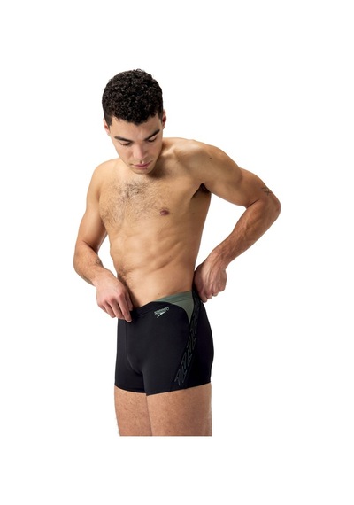 Speedo Hyperboom Splice Aquashort Erkek Yüzücü Mayosu Siyah