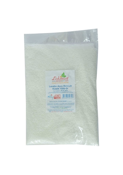 Lavabo Açıcı Boncuk Kostik 1000 Gr Paket