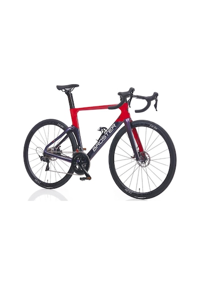 Broster Aero Cr-4000 105 Set Full Karbon 52 Cm Yol Yarış Bisikleti Kırmızı Lacivert Kırmızı