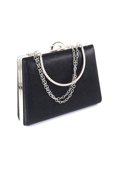 Keeba Taşlı Siyah Abiye Çanta Clutch Siyah Taşlı Gece Çantası Abiye Çanta Siyah Abiye Çantası