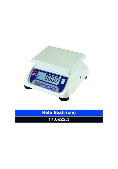 Tem Eko 6 Kg 1 Gr Tartım Terazisi Onaylı Lcd