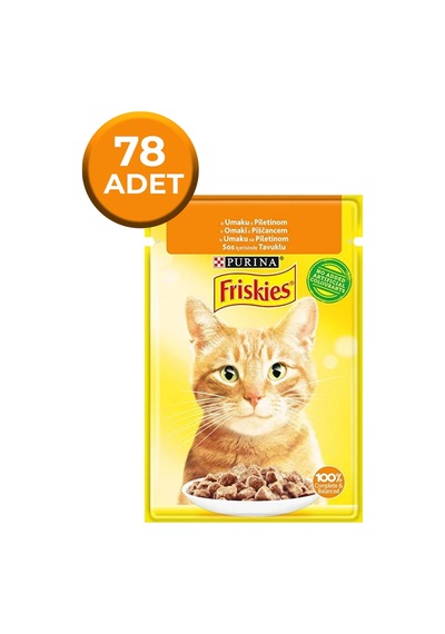 Tavuklu Yaş Kedi Maması 85 Gr X 78 Adet