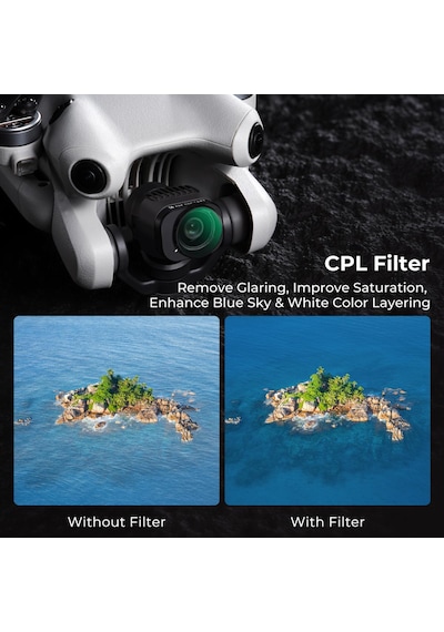 K&f Concept Djı Mini 4 Pro İçin Nd / Uv / Cpl Filtre Seti Cpl + Uv + Nd8 + Nd16