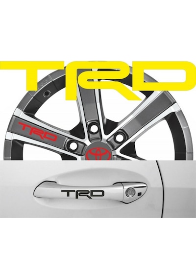 Toyota Trd Kapı Kolu Sticker Yapıştırma 8Adet