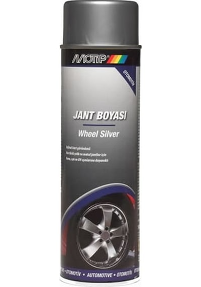 Motip Universal Akrilik Sprey Jant Boyası Parlak Gümüş 500 Ml