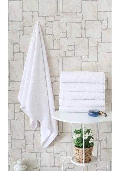 Nevresim Dünyası Otel Tipi 70X140 Banyo Havlusu Beyaz