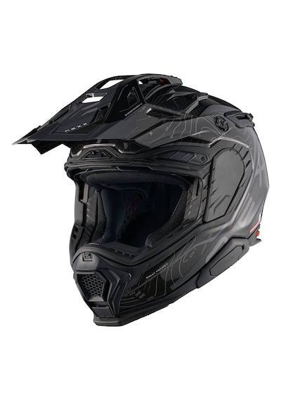 Nexx X.wed 3 Furka Karbon Enduro Motosiklet Kaskı Siyah - Gri