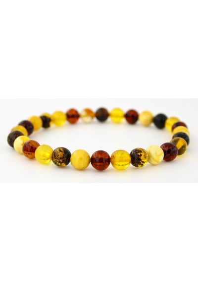 Kehribar Bileklik Kure Tasarım Ambergold Blk23-94 Çok Renkli