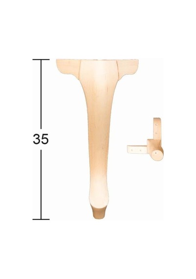 Lükens Ayak 35Cm Doğal Ağaç Ft-05