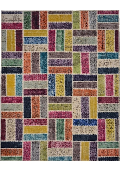 Patchwork El Dokuma Anadolu Halısı – Spring (426137972)