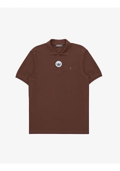Pierre Cardin Erkek Koyu Kahverengi Tişört Basic 50325312-vr084